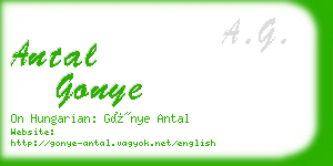 antal gonye business card